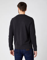 WRANGLER CHEST PRINT CREW BLACK W6F5HA100 112141478